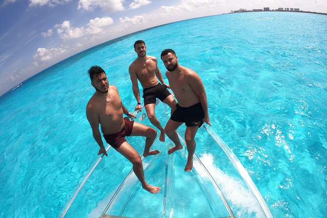 1-hour Clear Boat Tour in Nichupte Lagoon from Cancun - Transparent Boat Time on Laguna Nichupté and the Calinda Bridge