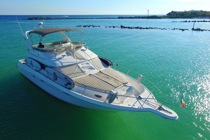 4 Hour - 51' Sea Ray, Tulum, Playa del Carmen, Riviera Maya - Price and logistics: the extra $20 per person fee and the meeting point