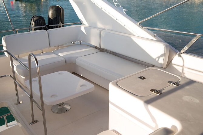 4 Hour - 60' Neptunus - Tulum, Playa del Carmen, Riviera Maya - La Bocana Caleta Yacht Party, Open Bar, and Included Lunch