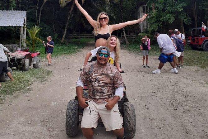 4-Hour Jeep and ATV Tour with Snorkel in Cozumel with Lunch - Dzul-Ha Reef snorkeling and the beach club setup