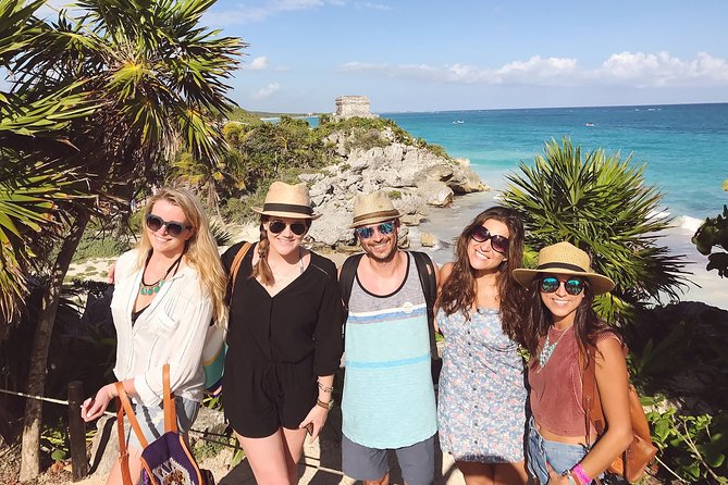 4 PLACES 1 DAY Tour to Coba and Tulum Ruins, Cenote and Playa del Carmen. - Cenote Kuxtal: Swim Time, Steps to the Water, and Life Vest Reality