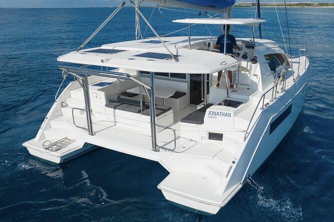 5-Hour 38'Luxury Catamaran All-Inclusive Tulum & Playa del Carmen - Riviera Maya Stop 1 at In-Ha: calm snorkeling with sea turtles