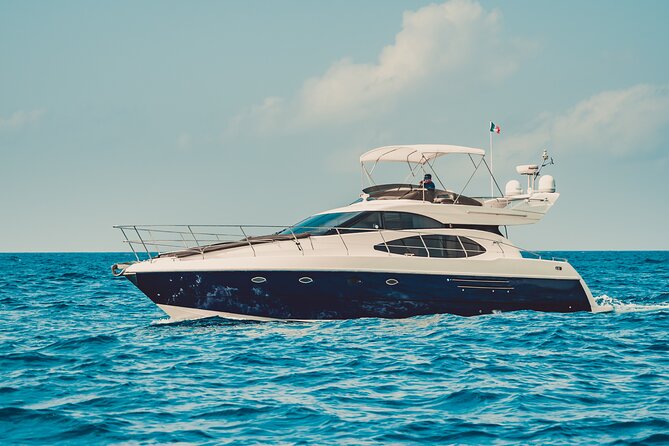 8-Hour Private 50' Azimut 2-Stop Tour to Cozumel Beach w/Food, Drinks & Snorkel - Getting out to the southern Cozumel spots without the hassle