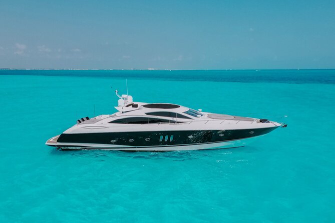 82 Feet Mega Yacht Rental up to 15pax in Cancun - Drinks, Snorkel Gear, and the Service That Makes It Feel Private