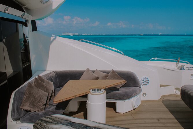 82 Feet Mega Yacht Rental up to 15pax in Cancun - Meet at GAIA Cancún Marina Puerto Cancún, and Plan for One Extra Fee