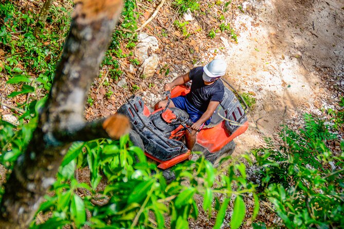 Action-packed Cancun ATV tour, Ziplines, Cenote, Lunch and More - Cenote swim and exploration: the best payoff for the whole route