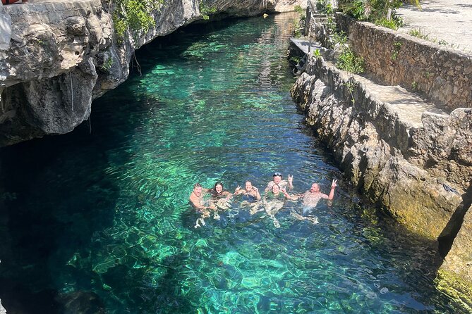 All-Inclusive! Tulum Ruins, Tequila Tasting + Swim in 3 Cenotes in Small Group! - Playa Pescadores and reef snorkeling: your chance at sea turtles and sting rays