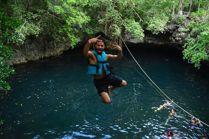 Amazing ATV Tour, Ziplines and Cenote Swim with Lunch and round trip included - Cenote Swim: Mayan Sacred Site Energy Plus Two Ways In