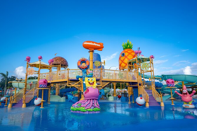 Aqua Nick - Water park Riviera Maya - Character entertainment: SpongeBob and PAW Patrol, plus the reality of schedules