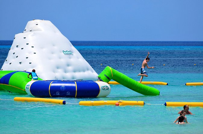 Aquatic Park at Mr. Sanchos Beach Club - Your Aquatic Park Time: Slides, Climbing, Trampolines, and Water Play