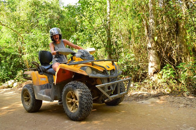 ATV Extreme and Snorkel Combo Tour from Cancun - From Cancun pickup to Aventuras Mayas jungle basecamp