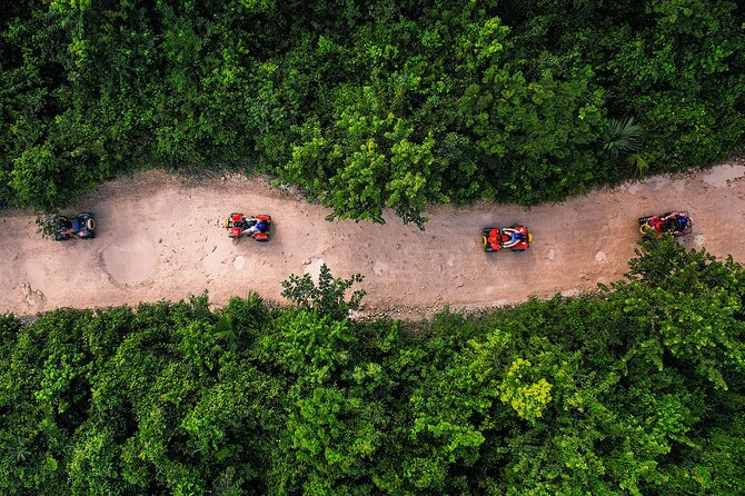 ATV Zipline Cenote Adventure from Playa del Carmen - Ziplining overhead: the 5-line circuit and interactive bridges