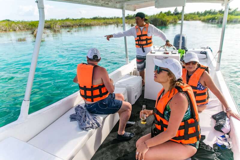Bacalar: 3 Hour Boat Trip with Swimming & Drinks - What to bring, what not to bring, and swim safety in practice