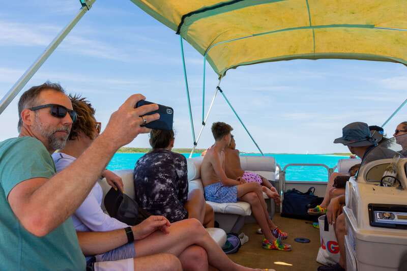 Bacalar: 3-hr Pontoon Boat Tour with Beach Club + Kayaks - The Pirate Canal: Swimming Time and the Color Explainers