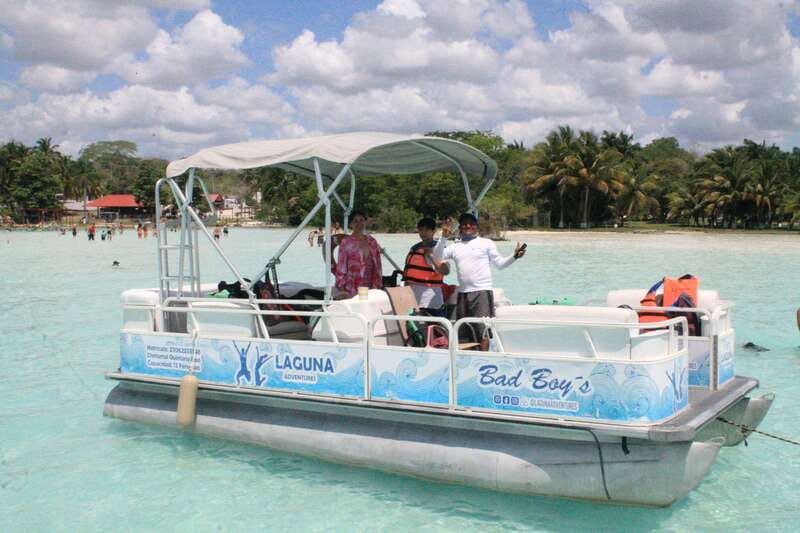 Bacalar: Lake of Seven Colors Pontoon Tour with Fruit - Pirate Channel and the Island of Birds, the Fun “Oh Wow” Stops
