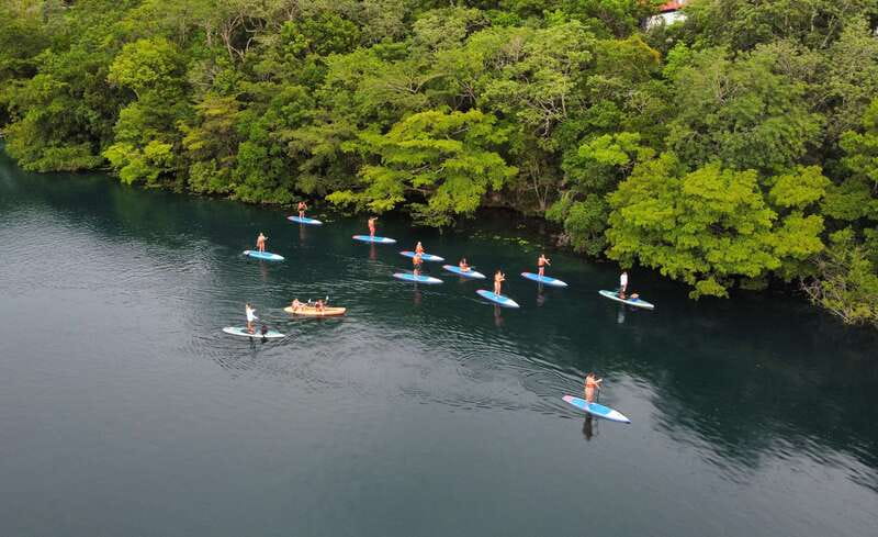Bacalar: Sunrise Paddleboard Tour with Floating Picnic - Key moments to watch for