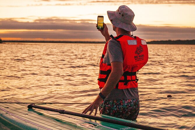 Bacalar Sunrise Stand Up Paddleboard Tour with Breakfast & Photos - Breakfast on the lagoon: fruit, toast, coffee, and warm momentum