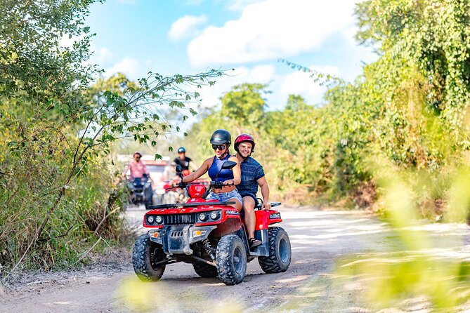 Best Cozumel ATV Jungle Tour + Jade Cavern + Beach + Locker - ATV quad time in the Cozumel jungle (with real safety gear)