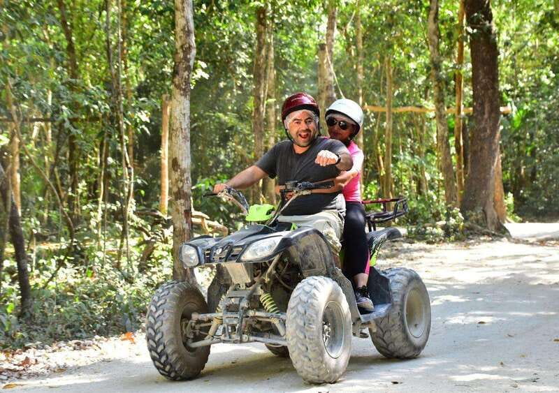 Cancun: Amazing Horseback Riding Tour, Cenote, Zipline & ATV - ATV circuit on rugged jungle trails, and the adult-only driving rule