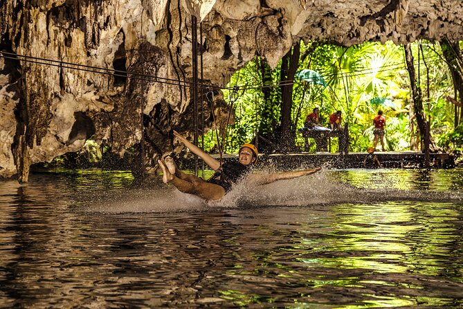 Cancun Cenote Tour: Snorkeling, Rappelling and Ziplining - The 4x4 Ride and the 40-Foot Rappel Into Yaxmuul
