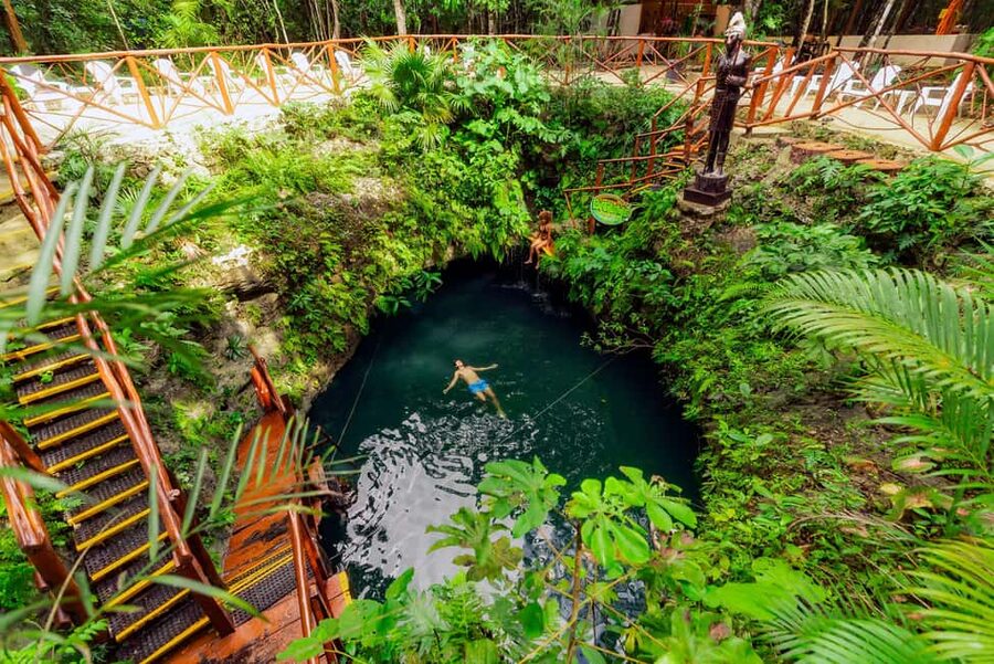 Cancún: Cenotes Adventure with Tequila Tasting & Mayan Snack - Extreme Adventure Cancun: 45 minutes for zipline and the jump platform