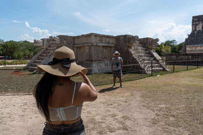 Cancun: Chichen Itza & Yaxunah Ruins Private Tour & Cenote - Yaxunah ruins with a local Mayan guide in the jungle