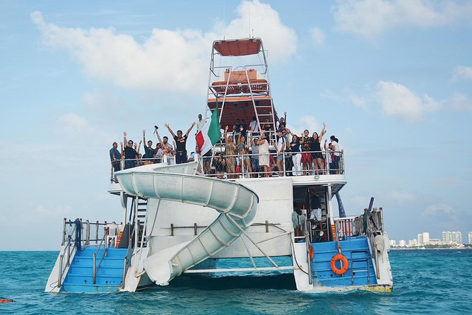 Cancun Dancer Cruise to Isla Mujeres with Snorkeling and Lunch - The Catamaran Start at Teatro de Cancún