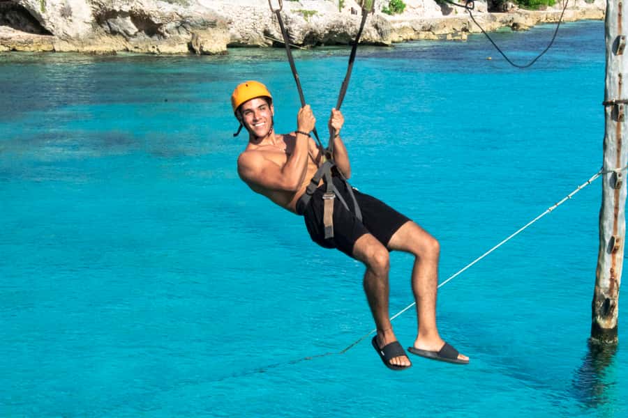 Cancun: Dolphin Swim and Garrafon Reef Park Tour with Buffet - Garrafon Reef Park: zip line, snorkeling and kayaking with real-world expectations