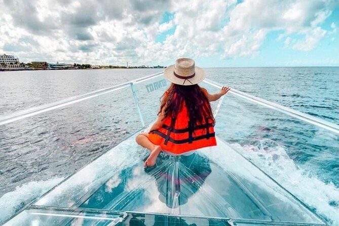 Cancun Glass Boat Sightseeing Cruise - Pok-ta-pok and the Nichupte Lagoon to Caribbean route