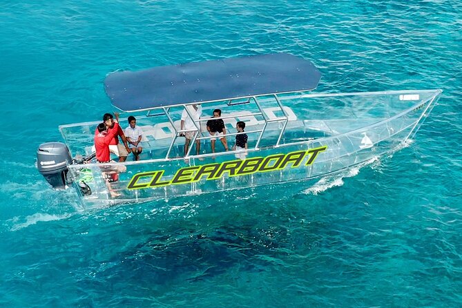 Cancun Glass Boat Sightseeing Cruise - Comfort warning: rough water can bring nausea