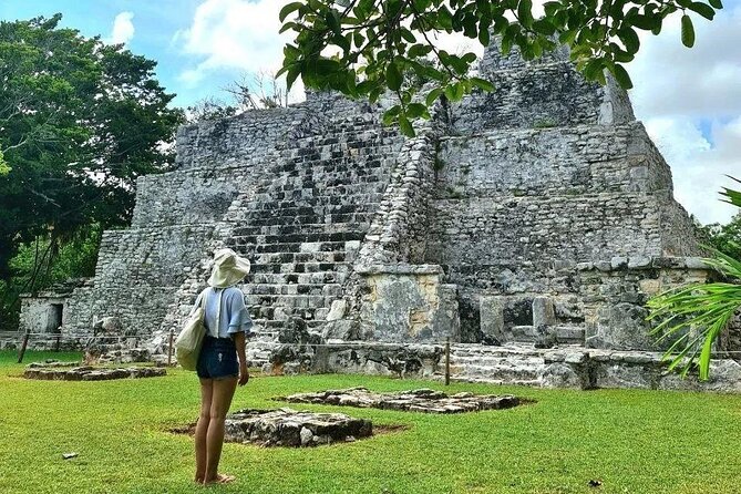 Cancun Guided Sightseeing El Meco Site, Letters and Shopping - El Meco Archaeological Site, what the guide adds