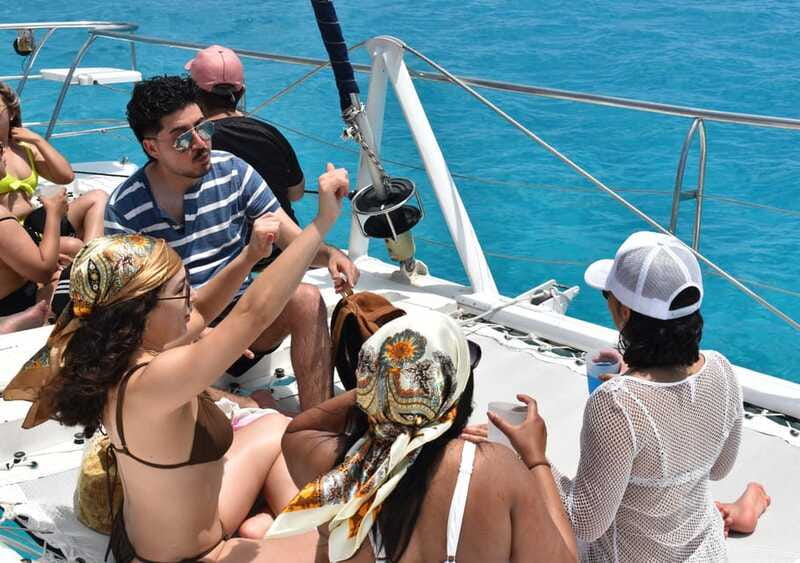 Cancun: Isla Mujeres Only Adults Catamaran, drinks & snorkel - DJ Music and Open Bar on Board: Fun Factor and Real Limits