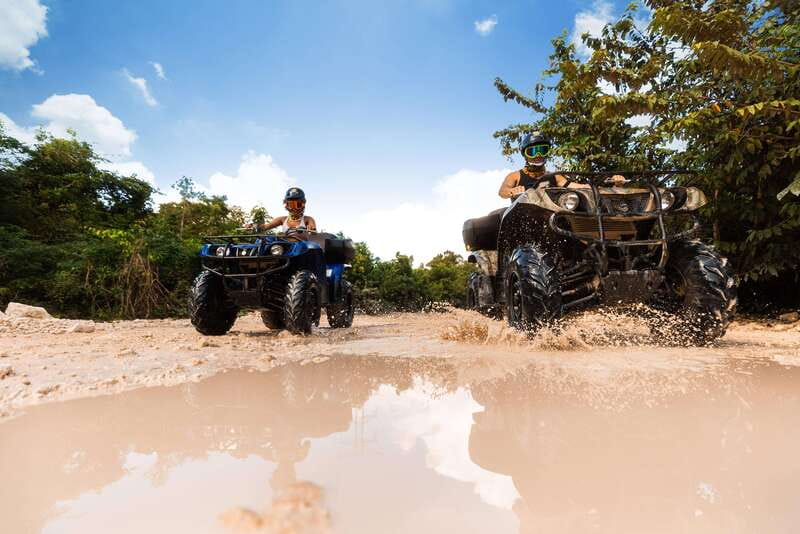 Cancun: Jungle ATV Tour, Ziplining, and Cenote Swim - ATV ride in the jungle: real mud, real bounces, clear rules