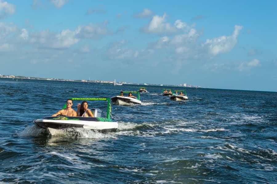 Cancun: Jungle Speedboat and Snorkeling Tour Adventure - Driving Nichupté Lagoon: your own speedboat ride through mangrove channels