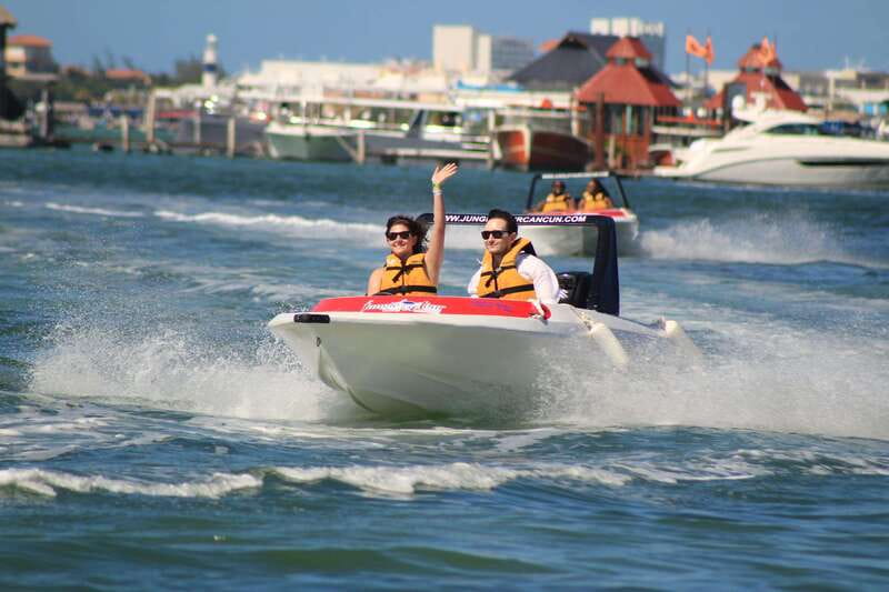 Cancun: Jungle Tour Adventure with Speedboat and Snorkeling - The Mayan path and warrior ceremony at Puerto Maya Cancún