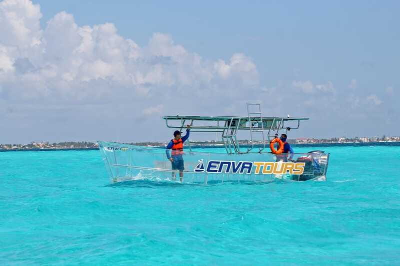 Cancún: Nichupté Lagoon Transparent Boat Tour with Drinks - Key highlights to know before you go