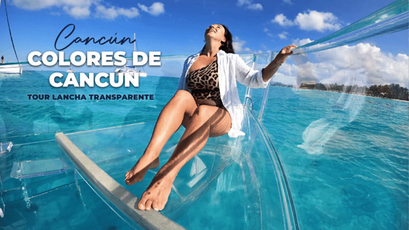 Cancún: Nichupté Lagoon Transparent Boat Tour with Drinks - Accessibility notes: wheelchair access, but not for everyone with mobility needs