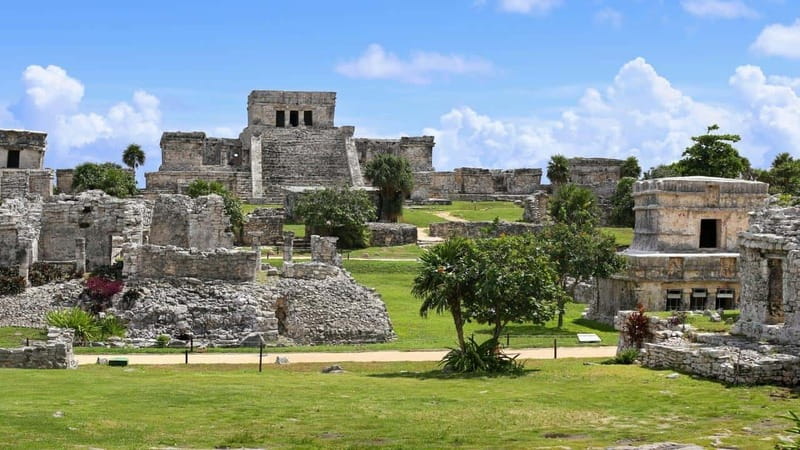 Cancun/Puerto Morelos: Tulum, Cenote & Playa del Carmen Trip - Tulum ruins above the Caribbean, explained like a story