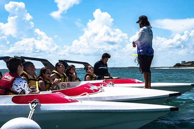 Cancun speedboat and snorkel tour: shared speedboat - Price and value: the $59 ticket plus the $20 cash dock fee