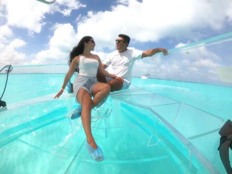 Cancun: Transparent Boat Tour with Drinks - What to bring for a smoother ride