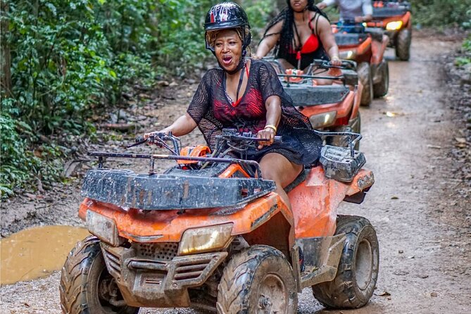 Cancun Wild Day: Zip Lines + ATVs + Cenote + Lunch - ATV jungle circuit: the fun, plus the friction points