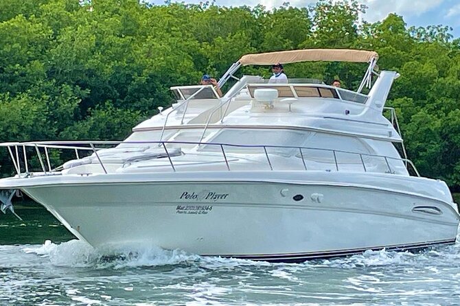 Cancun Yacht Tour - SEARAY YACHT 46 FT GREAT FOR SUNSET 15 PEOPLE MAX 25P9 - Cancun Departure: Where the Ride Starts Quiet, Then Turns Open-Sea