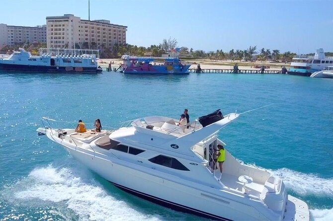 Cancun yachts rental YACHT 46 FT, 15 PAX MAX 25P12 - Isla Mujeres stop vs Cancun Bay time: how to match the plan to your mood