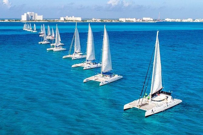 Catamaran Sail to Isla Mujeres with all inclusive from Cancun or Riviera Maya - Boat comfort, safety gear, and why different vessels can change the day