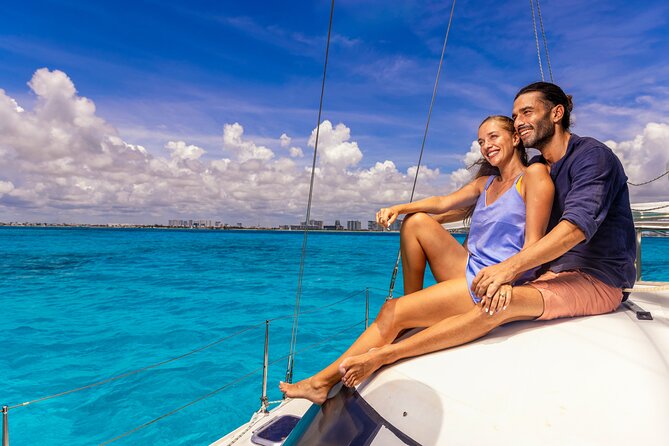 CATAMARAN to Isla Mujeres, Snorkel & Beach Club by Xcaret - Price and value for about $74.66, plus the $20 dock fee