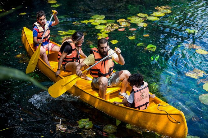 Cenote Tankah and Mayan Village Tour with Zipline, Canoes & Lunch - Private transportation and timing from Playa del Carmen and beyond
