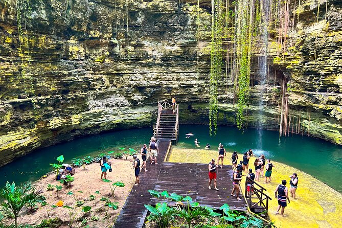 Chichen Itza, Valladolid & Cenote Private Tour with Buffet Lunch - Cenote Chichikan: Swim, Buffet Lunch, and Tequila Tasting