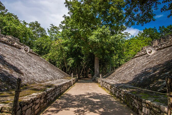 Coba & Mayan Cenote tour with lunch from Cancun and Riviera Maya - Cobá’s Church Temple, Oval Temple, and ball games