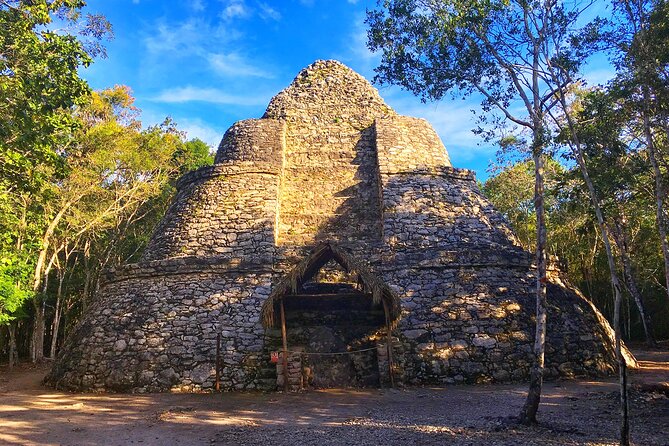 Coba & Mayan Cenote tour with lunch from Cancun and Riviera Maya - Stop 1 at Cobá: Nohoch Mul, sacbé roads, and Mayan planning
