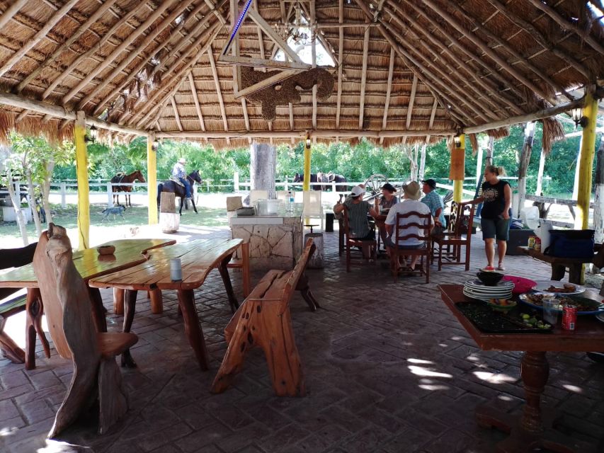 Cozumel: 5-Hour Private Caves and Ruins Tour with Lunch - Oceanfront lunch on the palapa, plus optional beach bar time